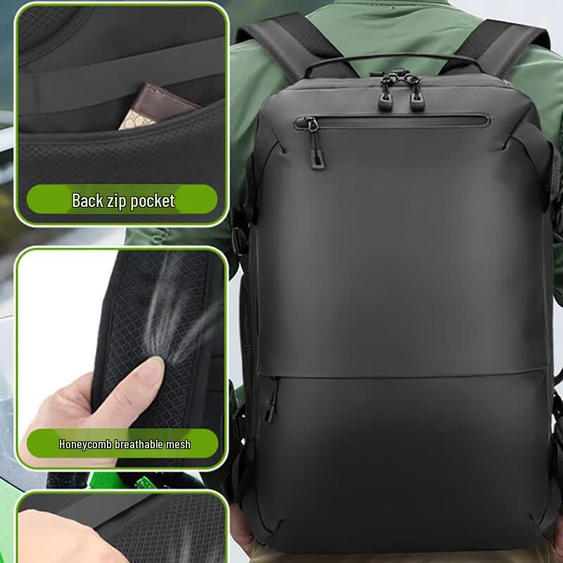 SWICKY Men's Water-Repellent Travel Backpack
