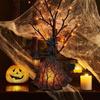 Halloween Witch Lamp Resin Craft Ornaments Halloween Witch Decor Table Centerpiece Home Decoration for Porch Kitchen Lawn