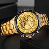 Forsining Automatic Mechanical Men Wristwatch Hollow Sport Male Luxury Tourbillon Watch Independent Seconds Dial Wristwatch