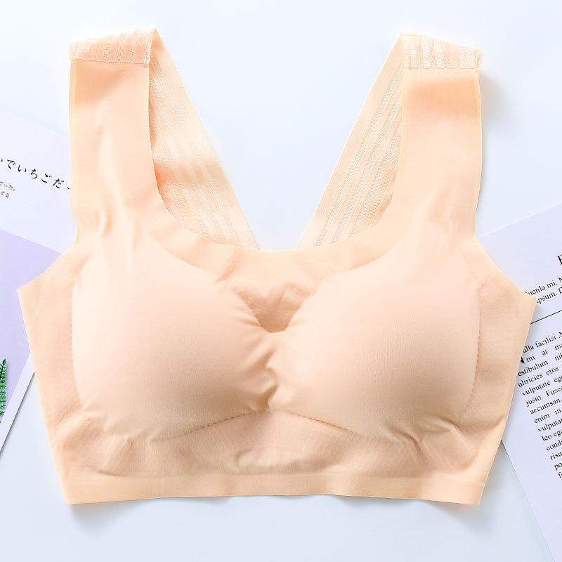 Nahtloser Sport-BH für Damen - Große Größen, Ohne Bügel, Schlafunterstützung, Stoßfest.