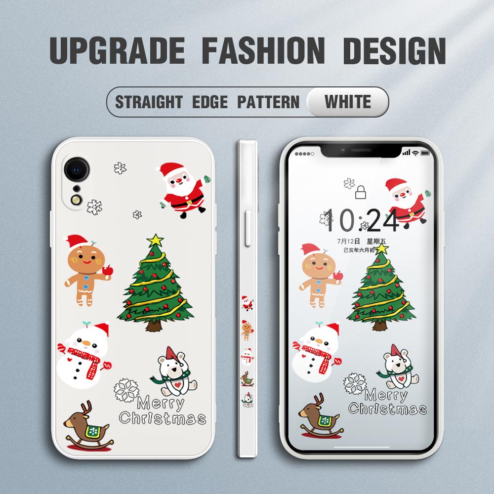 Lovely Christmas Xmas Phone Case for Redmi Xiaomi POCO Note 10 Pro 9 9A 9T 10C 8 7 11 Lite 5G X3 M3 Square Edge Soft Full Camera Protect Cover Cases