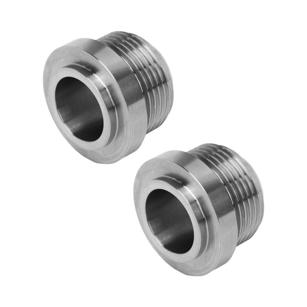 2Pcs Automotive Fitting Stainless Steel Weld On Bung AN16 Weldable Fitting Drain Fitting Coolant Systems