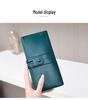 Women's RFID Retro Long Wallet: Large Capacity, Multi-Card Slot & Snap Button Closure Coin Purse