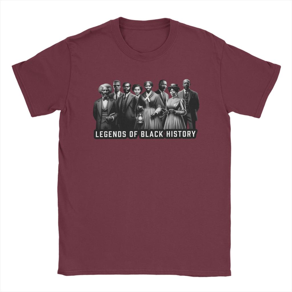 Casual T Shirt Summer Legends of Black History Trendy Cool T Shirts Pure Cotton Tee Shirt for Adult Aesthetic Short Sleeve Tops