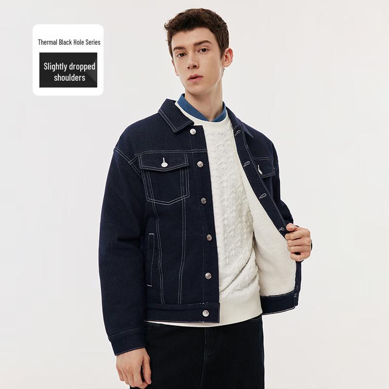 NVG·YOUNG Men's Fleece-Lined Denim Workwear Jacket