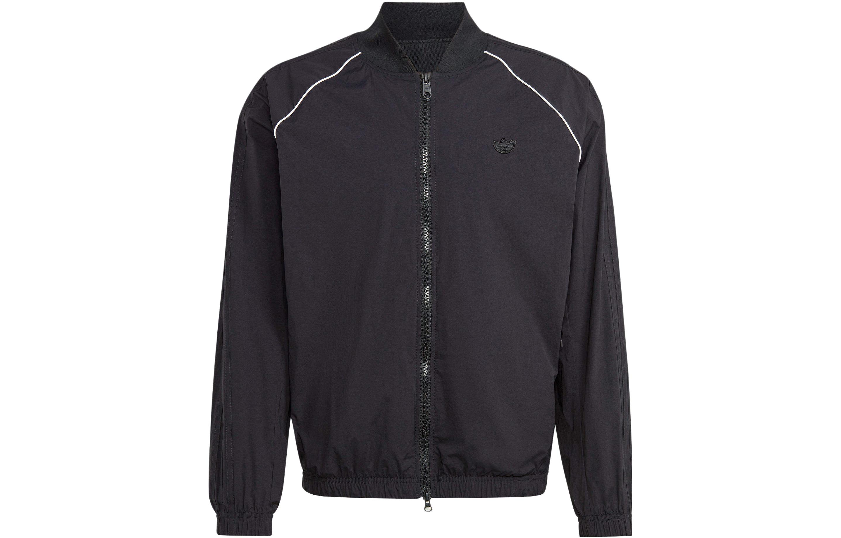 Adidas Originals SST Jackets Men s Black Baseball Collar Moderate Other IJ7456 XXL
