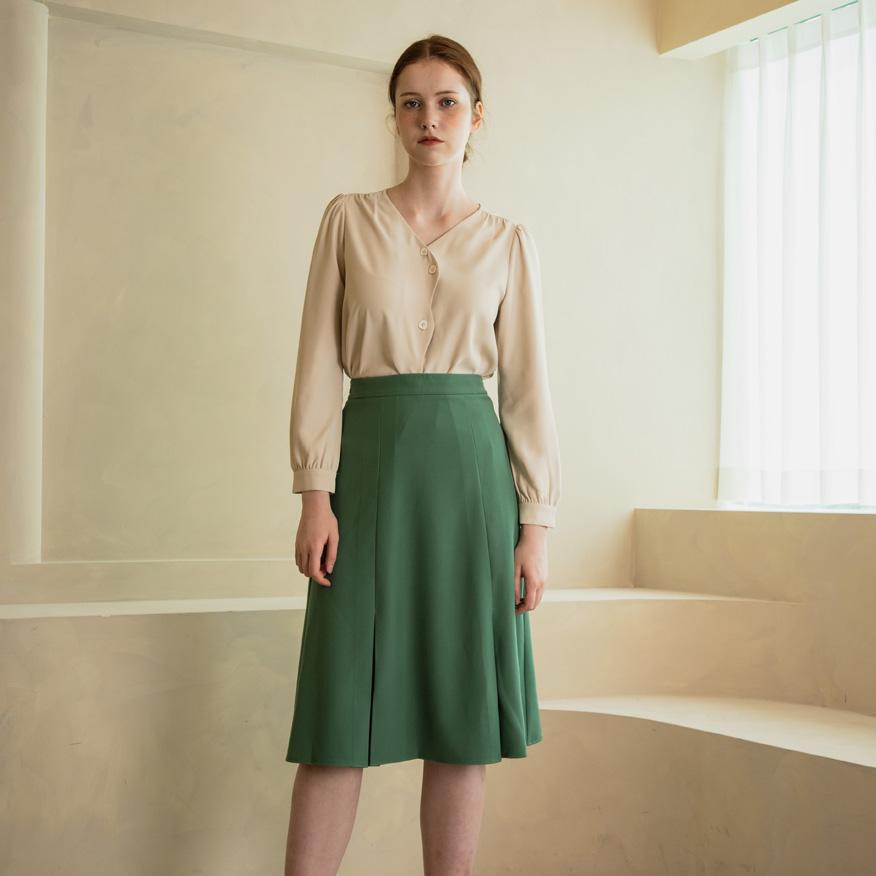 Wednesday Delight Wed Two Slit Midi Skirt_2Color
