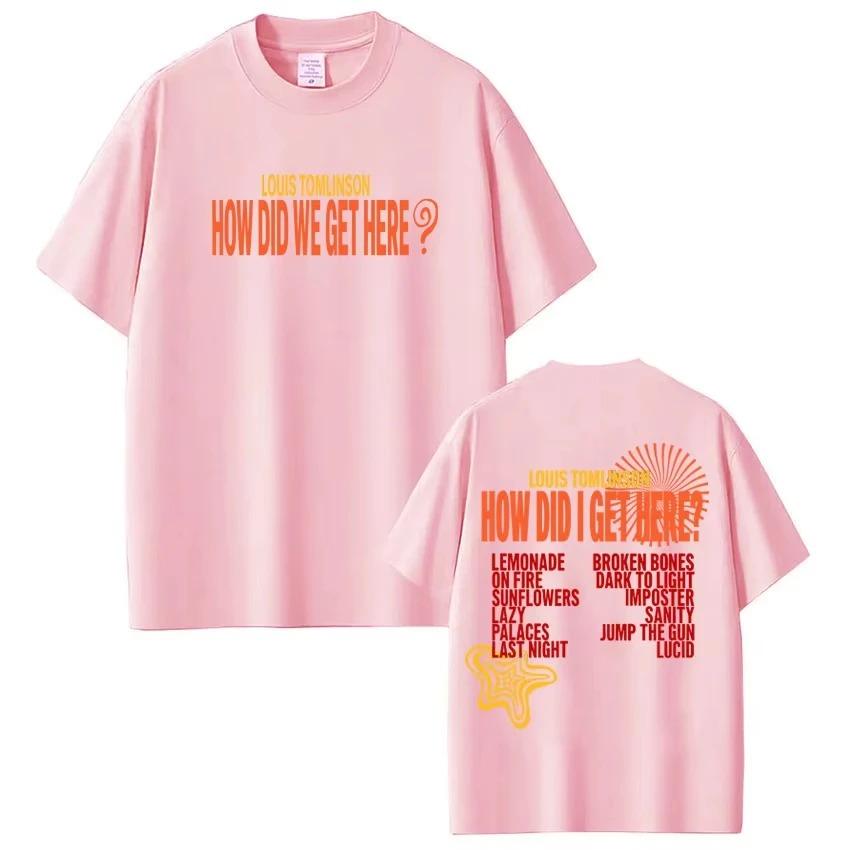 

2026 Singer Louis Tomlinson How Did I Get Here Tour Print Tshirt Unisex Women Harajuku Tshirt Casual Cotton Aesthetics Tshirs Y2K 4XL