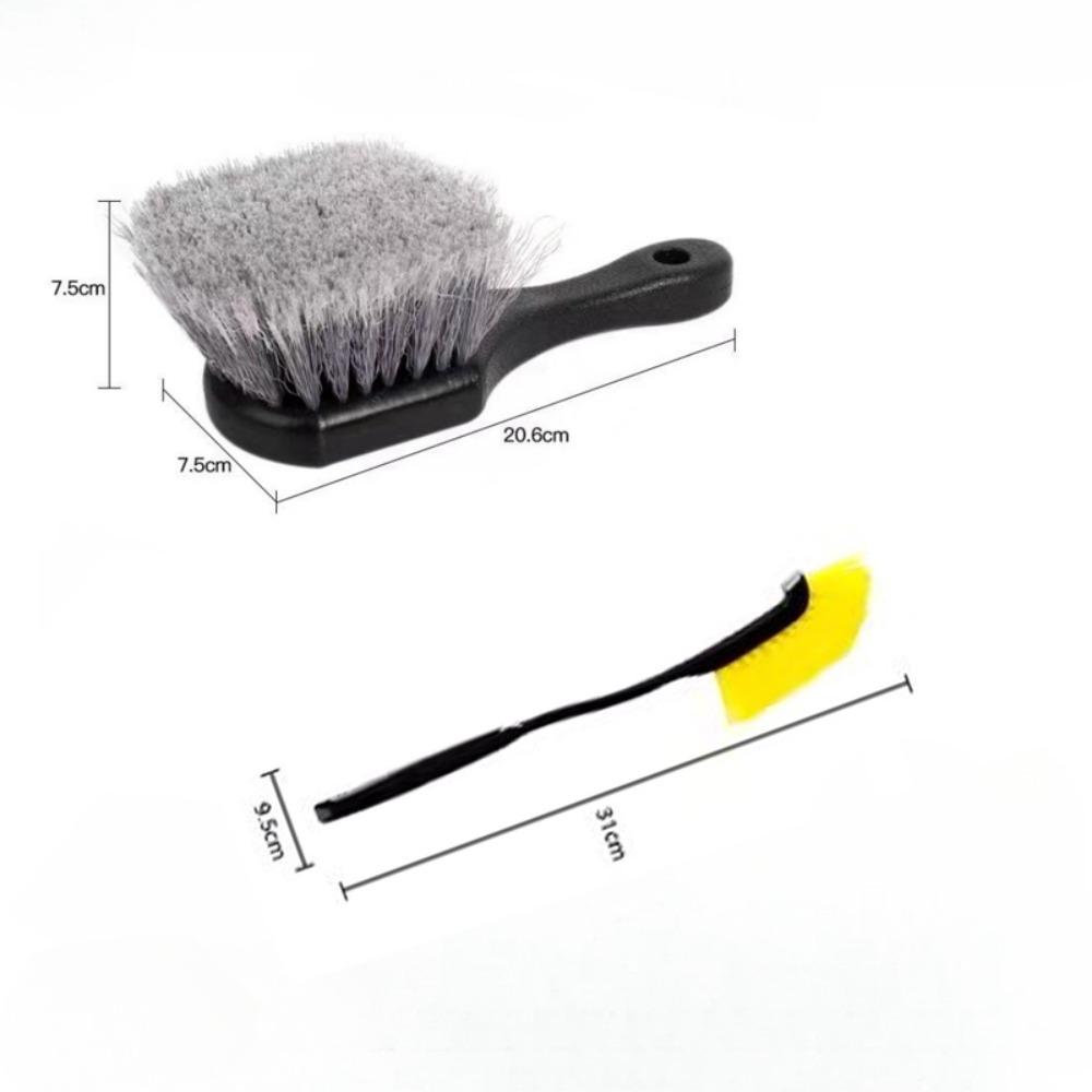 High Quality Wet and Dry Wheel Rim Cleaning Brush Multi Purpose Plastic Car Tire Detailing Brushes Wash Towel Kit