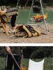 Stainless Steel Folding Fire Pit for Camping, Picnics, and Barbecues