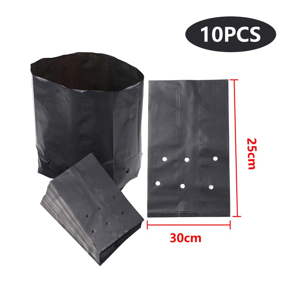 20pcs Thickened Plant Pe Seedling Bag Seedling Bag Green Garden With Ventilation Holes Fruit Tree Plant Bonsai Planting Bag