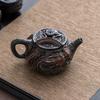 Purple Pottery Vintage Teapot Ceramic Carve Kung Fu Teapot Single Teapot Pu'er Tea Making Device Tea Sets Chinese Tea Pot