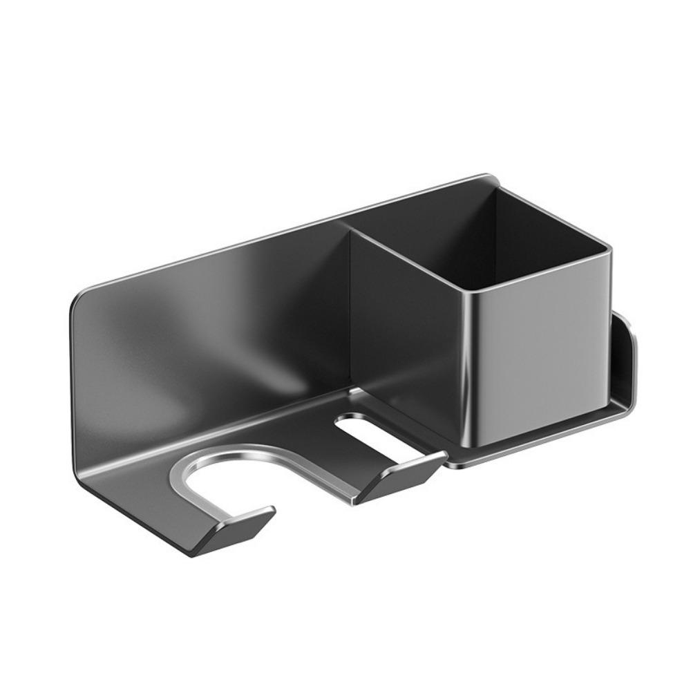 

Wall Mounted Bathroom Tissue Holder Carbon Steel Tissue Rack Practical Toilet Organizers Toilet Style A