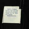 POST OVERALLS Made In USA Long Sleeve Cotton Shirt S Black Half Button Men's Used