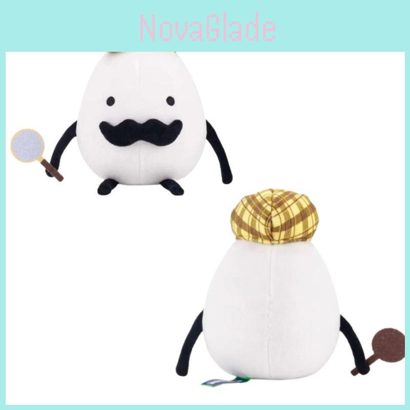 Entzückendes Detektiv-Ei Plüschtier Niedliches Cartoon Anime Stofftier Für Wohnung Studentenwohnheim