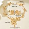 Hot Sale European and American Style Jewelry Geometric Metal Disc Line Design Necklace Versatile Earrings Jewelry