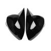 Car Mirror Cover Caps for Seat LEON 1P IBIZA 6J EXEO 3R 2008-2017 Side Rear View External Part(Black)