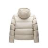 Anta Solid Color Zipper Hooded Comfortable Breathable Versatile Down Jacket Women outerwear White Tea 162517910-2