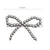Beaded Bowknot Hair Clip Female Duckbill Clip Hairpin Sweet Ballet Hair Decors