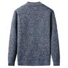 Winter Men's Long Sleeve Fleece Sweater Coat V Neck Solid Cardigan Single Breasted Casual Knitted Thick Clothing