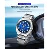 CURREN Fashion Men's Quartz Watch Independent Seconds Dial and Date-Day Stainless Steel Waterproof Luminous Wristwatches