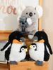 25cm Kawaii Penguin Koala Mother and Son Plush Toys Soft Stuffed Animals Pillow Koala&Penguin Baby Toy Cuddly Gifts Friends Kids
