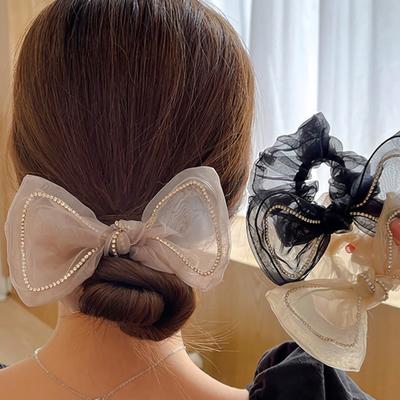 Women's Delicate Butterfly Ribbon Hair Band Hair Ring