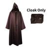 Realistic Jedi Costume Obi-Wan Kenobi Adult Cosplay Jedi Warrior Cosplay Hooded Cloak Clothing Suit Halloween Party Costumes