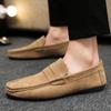 Men's Loafers Lightweight and Breathable Canvas Slip  Lazy Shoes Designer Designed Flat Shoes and Comfortable Driving Shoes