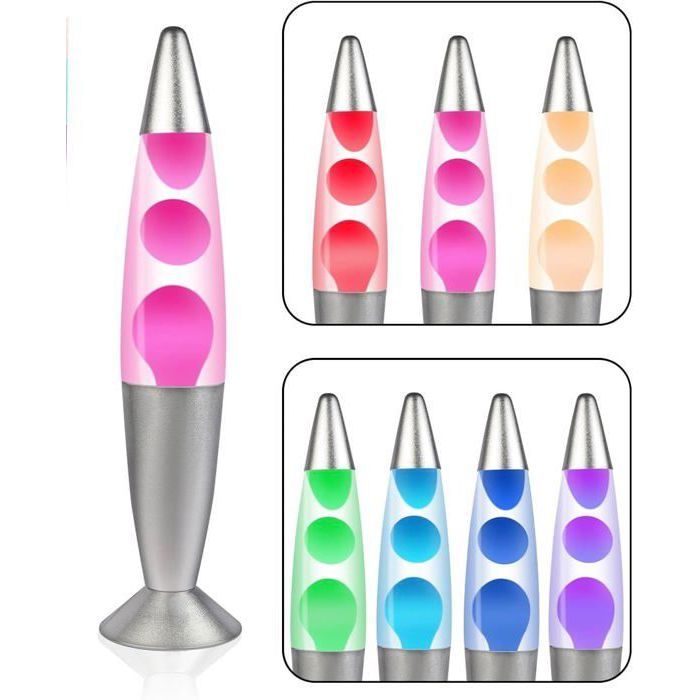 CELLUSTOP LED Lava Lamp Multicolored Pink