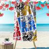 One Piece3 Print Beach Towel, Large Soft Quick Dry Towel for Beach Camping Swimming