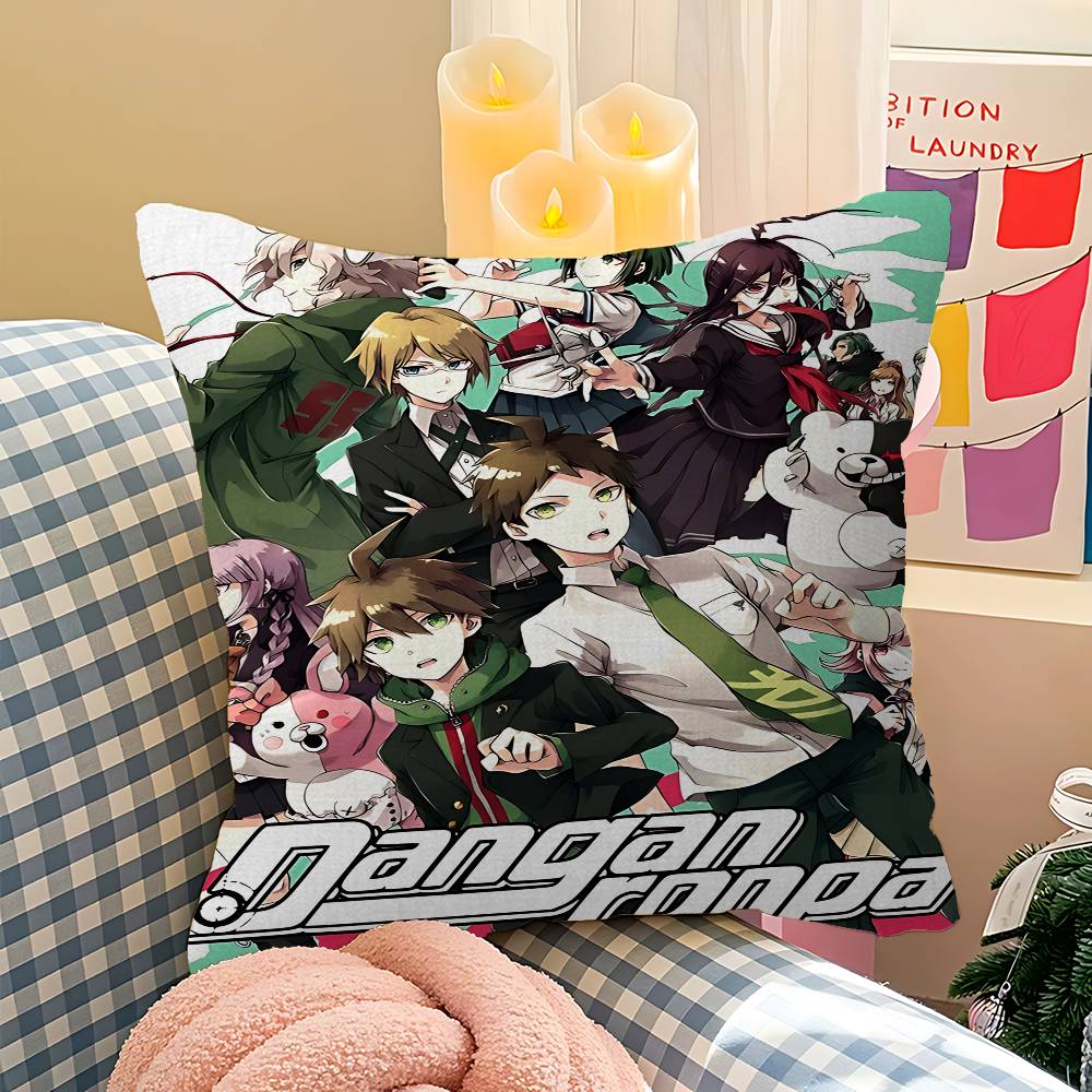Classic Anime Danganronpa Classic Movie Pillow Gift Home Office Decoration Pillow Bedroom Sofa Car Cushion CoverPillow Case