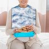 Stylish Adult Bibs with Crumb Catcher Keep Clothes Clean Elegant Design Double Layer Waterproof Bib