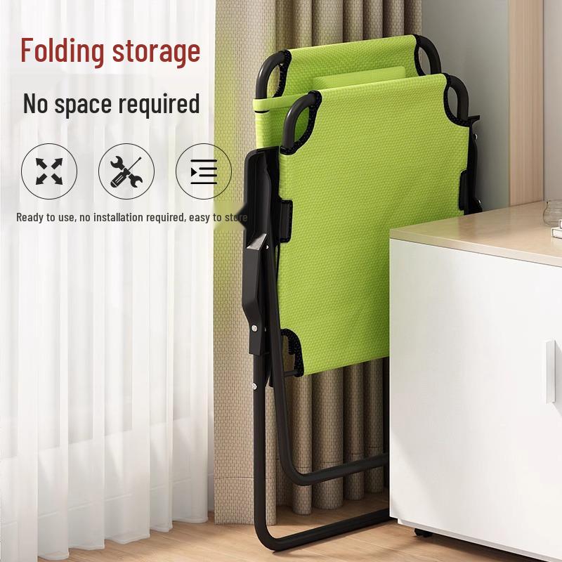 Lunch Break Siesta Folding Recliner: Comfortable Home & Office Chair with Backrest for Dorms and Balconies