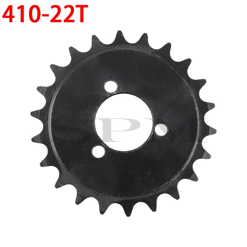 Motorcycle 410 Chain Plate 18T 22T Sprocket 18/22 Tooth Transmission Gear Fit For Electric Scooter Bicycle Bike Accessories