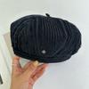 Retro Plaid Pumpkin Hat Octagonal Hat Shows a Small Face, New Versatile Big Version Newsboy Hat Beret Spring and Summer