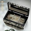 Lacquer Inlaid Lockable Jewelry Box Wedding Birthday Gift Handmade Storage for Necklace Earring Bracelet
