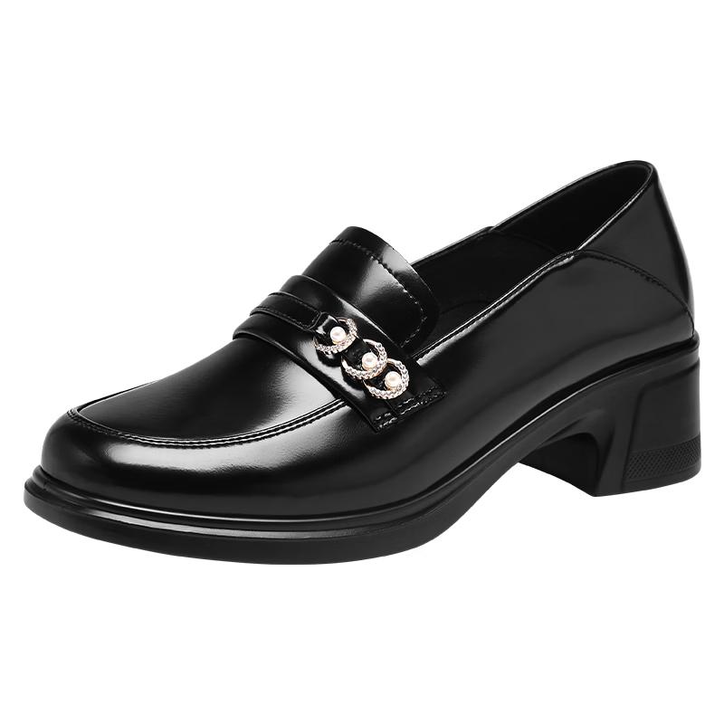 Red Dragonfly Women s Pearl Block Heel Loafers EU 36