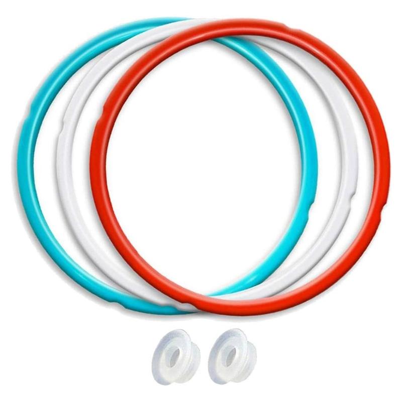

3Pcs Food Grade Silicone Replacement Gaskets Sealing Rings for 5Qt and 6Qt Pressure Cookers Accessories Easy to Use 1