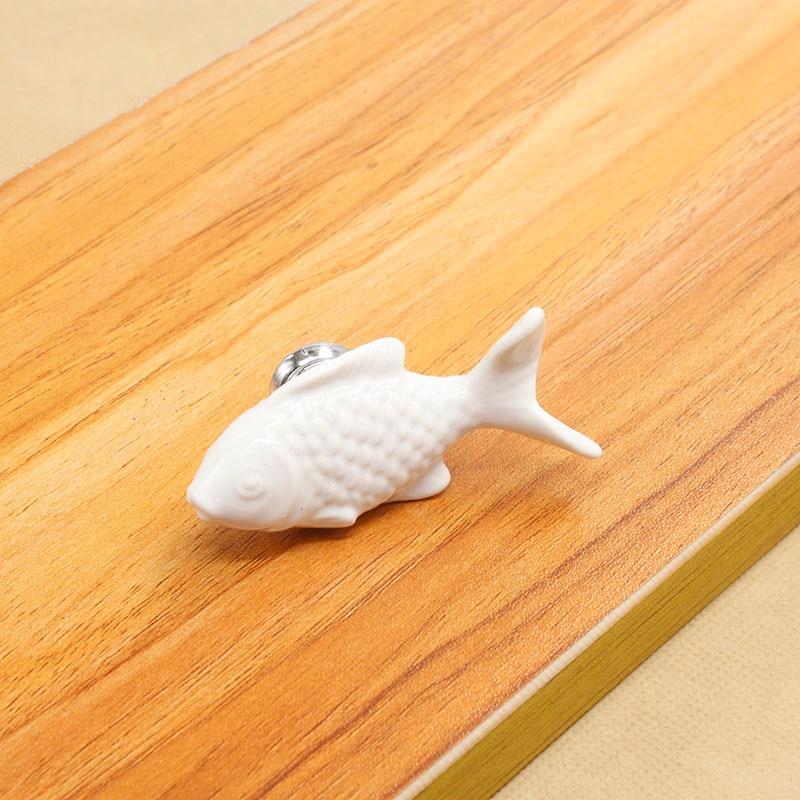 

Детские ручки для ящиков в форме рыбы, керамические ручки для детской комнаты, ручки для кухонного шкафа, ручки для шкафа, мебельная фурнитура