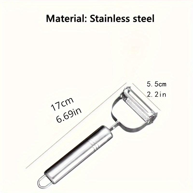 1PCS Kitchen Vegetable Peeler Stainless Steel Melon Planer Double-Head Household Multiple-Function Fruit And Vegetable Peeler