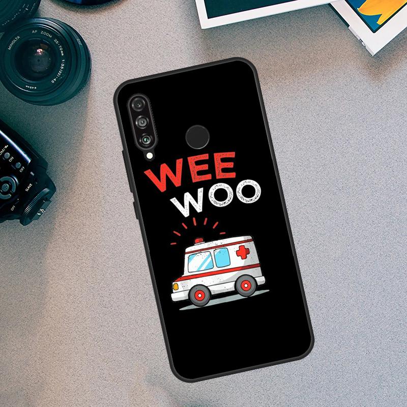 Ambulance EMS EMT Paramedic For Huawei Nova Y70 Y91 Y72 Y73 Y60 Y90 Y61 8i 7i 11i 12i 12s 9 10 SE P20 P30 P40 Lite Case