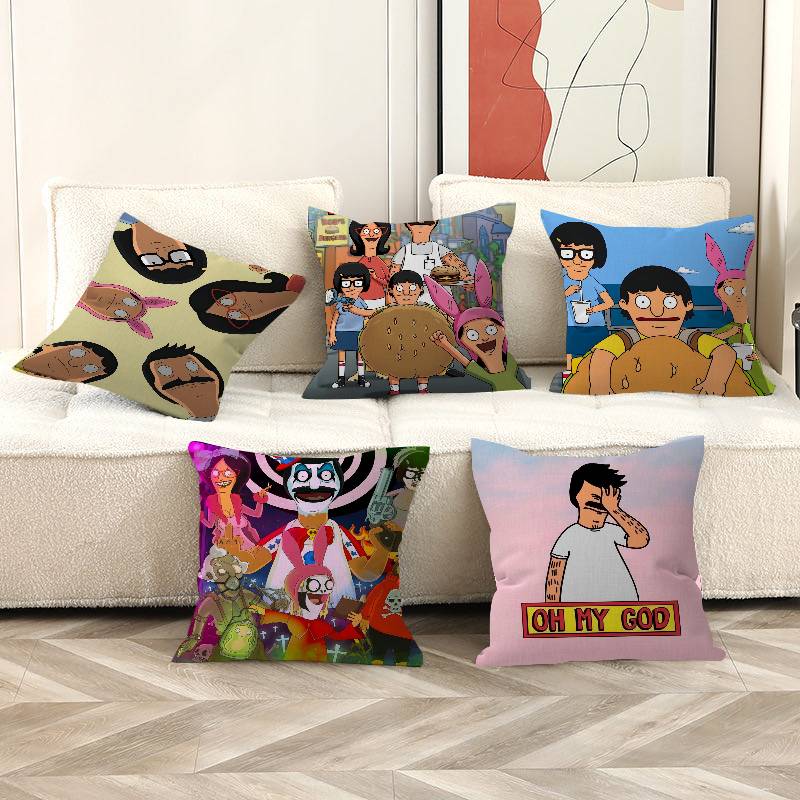 Cartoon B-Bobs B-Burgers Pillow Gifts Home Office Furnishings Bedroom Sofa Car Cushion Cover case 45x45cm