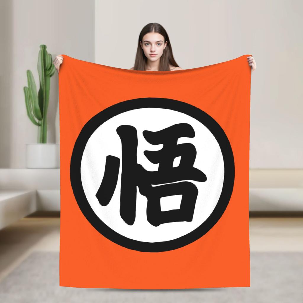 Summer Dragon Ball Super All Characters Fleece Blanket, 3D Printed Soft Warm Flannel Throw Blanket For Bed Sofa Bedroom