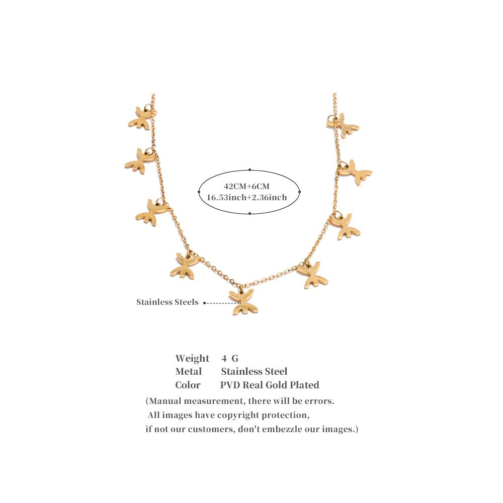 Yhpup Collier Géométrique Pendant Attrayant en Acier Inoxydable 316L Plaqué PVD 18K Accessoires de Bijoux Religieux Imperméables