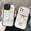 C-Chii-kawa Phone Case Hard Leather For iPhone 16 15 14 13 12 Mini 11 14 Pro Max Xs X Xr 7 8 Plus Fundas
