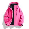 Mens Womens 3-in-1 Removable Hooded Windproof Warm Outdoor Jacket Hiking Camping Fishing Cycling