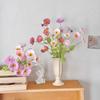 4 Head Artificial Poppy Flowers Bouquet Silk Poppy for Home Bridesmaid Decor Garden Party Wedding DIY Photography Flowers Decor