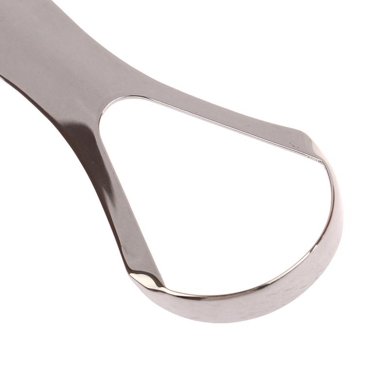 Stainless Steel Tongue Scraper Tongue Metal Cleaner Dental Oral Care Tool