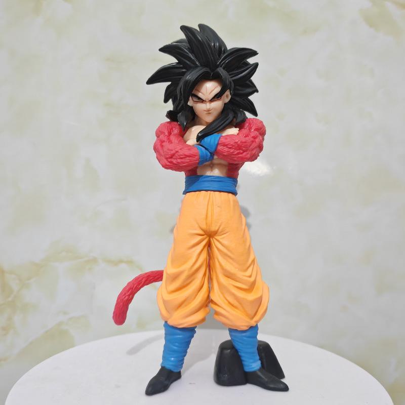 

Animation Dragon Ball Peripheral Super Two Wukong Figure Super Four Wukong Model Super Saiyan Desktop Ornament Doll